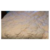 Peach color duck down comforter fits a queen size