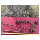 Coil Spring traps with trapping stakes.