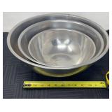 Stainless steel, mixing bowls