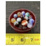 Marbles and shooter marble.