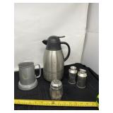 Home Presence stainless steel vacuum carafe, salt