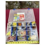 Fishing outdoor tote with all jig heads and