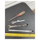 Craftsman wrenches, screwdriver, ratchet and