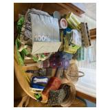 Reusable carrying bags, paint brushes, baskets,