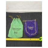 Effingham State Bank money bag and Seagramï¿½s bag.