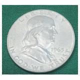 1963-D Franklin Silver Half Dollar