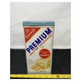 Nabisco premium crackers tin.