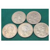 5-2000-D Sacagawea Dollars