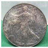 1999 Eagle Silver 1 Troy Oz .999 Fine Silver