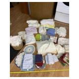 Bath towels, kitchen towels, tablecloths and