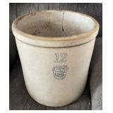 12 gallon stoneware crock egg corn wears UHL