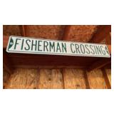 Fisherman crossing sign thatï¿½s crazy but just