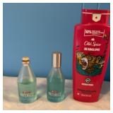 Old spice, white water, cologne and old spice,