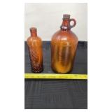 Old Clorox brown jug with another jug