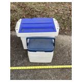 Igloo Deck Master and smaller cooler.