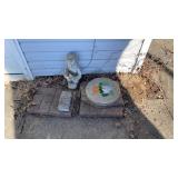 Outdoor concrete decoration and pavers