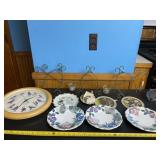 Plate and tea candle hanging decir, plates and