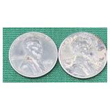 1943 P & S  Steel War Time Pennies