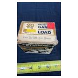 Vintage 20 gauge 2 1/4 eight shot full box