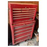 Master mechanic toolbox with supplies with tools