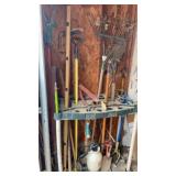 Garden tools with stand extension pruner