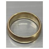 14 karat gold menï¿½s wedding band, 10.56g