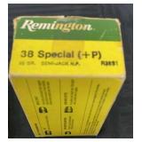 Remington 38 special plus P 95GR 50 rounds
