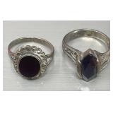Two sterling rings 7.06 g