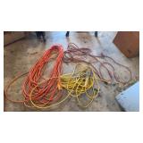 Trouble white extension cord and one cut in half