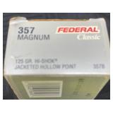 Federal classic 357 magnum 125GR high shok hollow