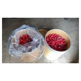 Two barrels of 12 gauge hulls reloads