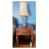 End table with lamp