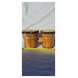 MARK II 2 Small Wooden Wood Bongo Set