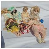 Collectible dolls most porcelain
