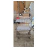 multi-tiered, collapsible wire display rack or