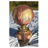 Vintage Antique Fostoria Oil Lamp Consolidated