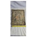 vintage French tapestry 13x14