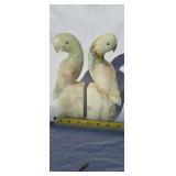 Pair of Large Vintage 8 1/8" Alabaster Marble