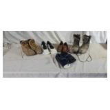 Work boots 7.5 steel toe , hunting boots 8m, and