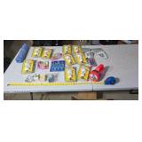 Lights bulbs, gloves, flashlight and more