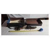 Vintage shoes,  hat box