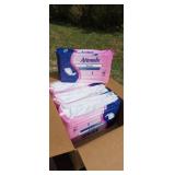 Case of Attends pads 120 count.
