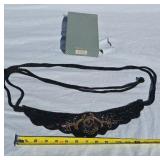 Beaded hand embroidered belt Lillian Vermon one