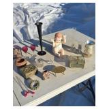 KPM baby statue jewelry boxes soapstone monkey to