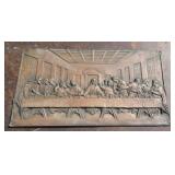 Copper embossed Last Supper picture 13 1/2" X 25