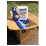 Case Attends of 72 adult underwear size large.