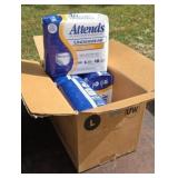 Case Attends of 72 adult underwear size large.