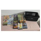Vhs tapes , larger storage basket