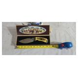 Decorative elephant style knife with caved handle