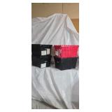 Four lid locking totes